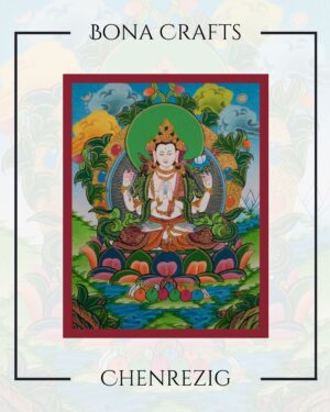Chenrezig thanka in Nepal