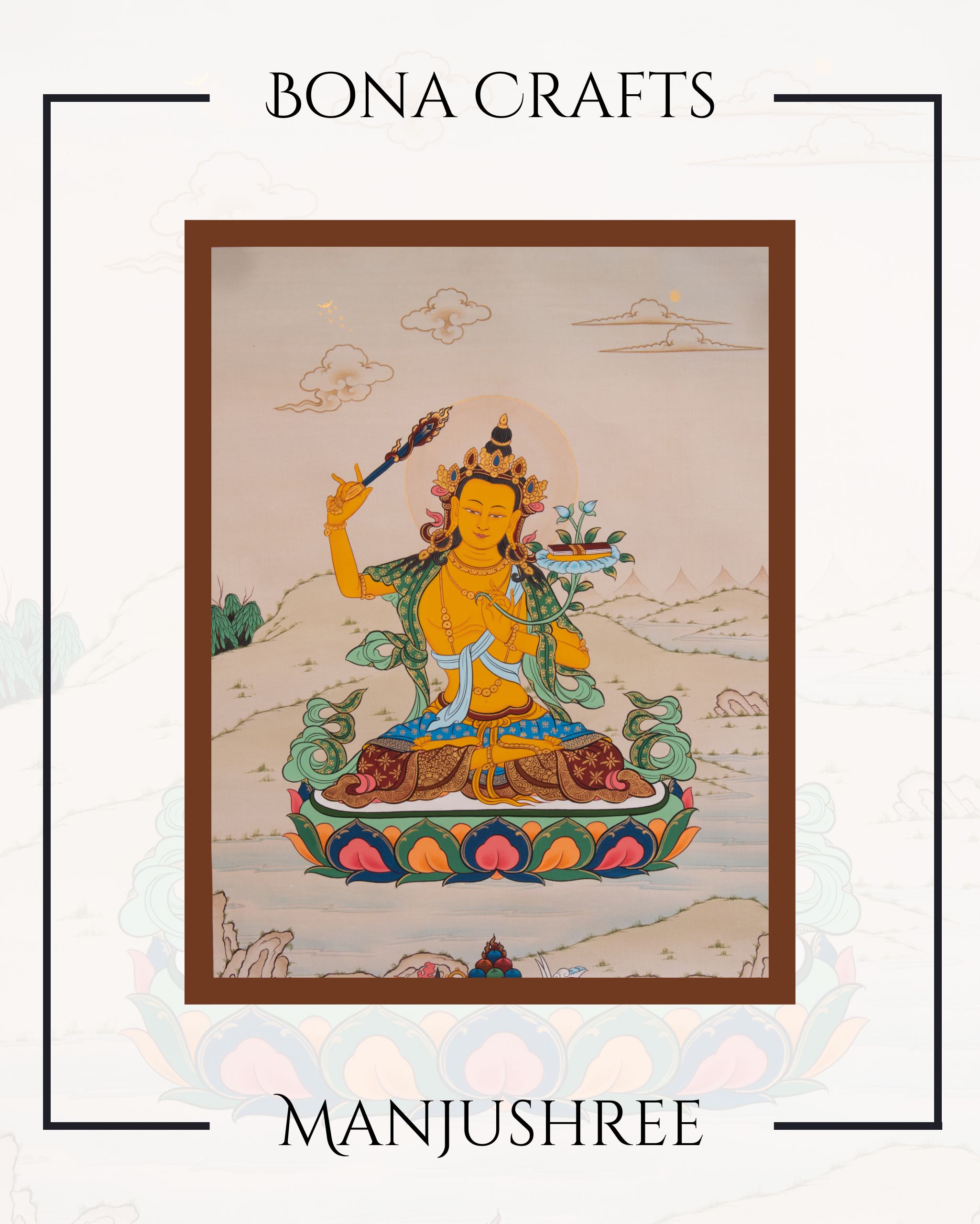 Manjushree thanka for wisdom