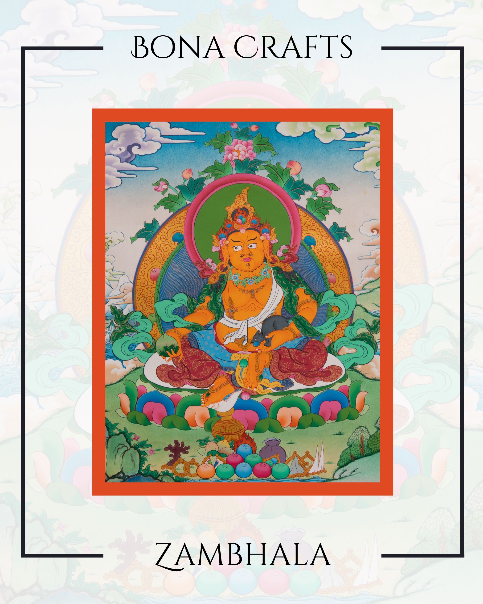 Premium Zambhala thanka painting